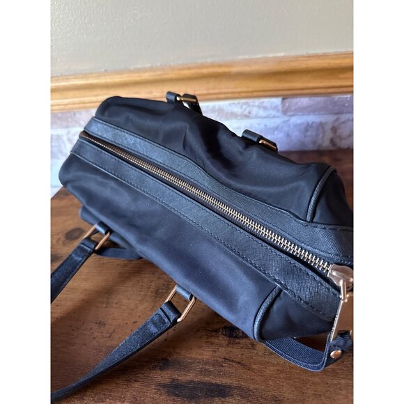 Marc Jacobs Black Nylon & Leather Satchel Purse With Gold Hardware - Picture 6 of 16